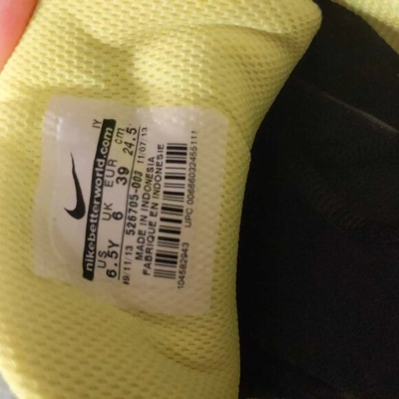 Kid's NIKE Canvas Grey Sneakers - Size 6.5Y - Picture 3 of 6